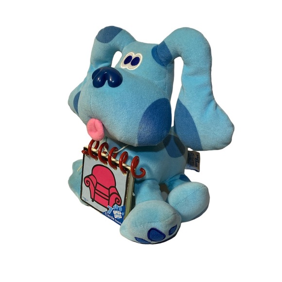 Blue’s Clues Plush Viacom 1998 Vintage Stuffed Animal Blue Dog Toy With Notebook - Picture 3 of 13